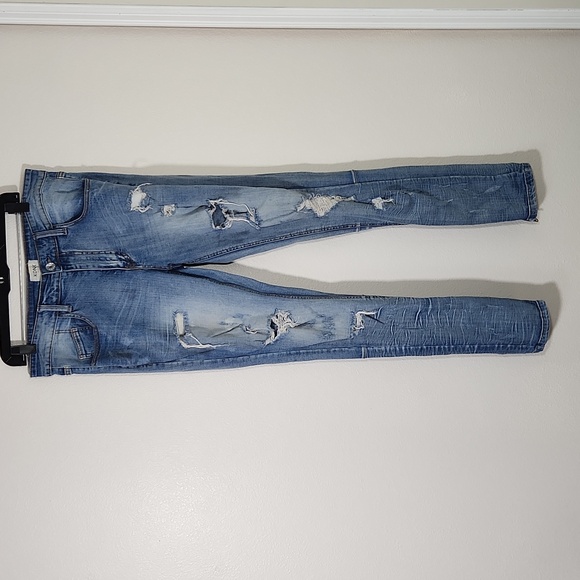 Kdnk Other - KDNK Ripped Skinny Ankle Zipper Jeans Unisex Sz 32